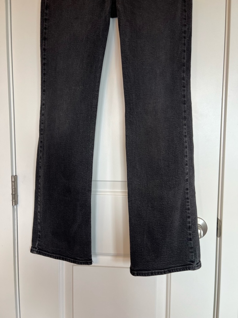 Levi’s Women’s Superlow Boot Jeans Size 27 Gray Bootcut jeans Flared Grunge - Picture 4 of 10